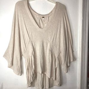Free People Cream tunic Top